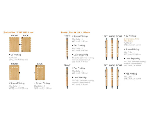 Filofax Bamboo Notebook Set