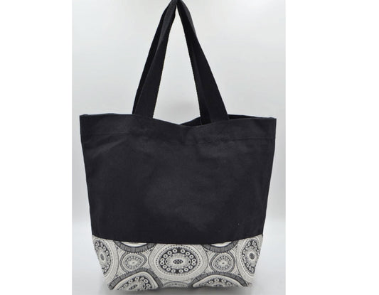 JUTE/CANVAS BAG WITH PRINT