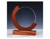Round Moon Crystal Award
