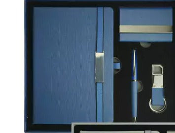 PU Leather Gift Set - Blue