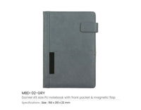 Dorniel PU Notebook Front Pocket - Black