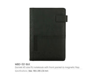 Dorniel PU Notebook Front Pocket - Black