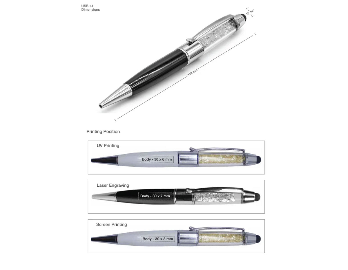 Push-Button Bamboo Pen