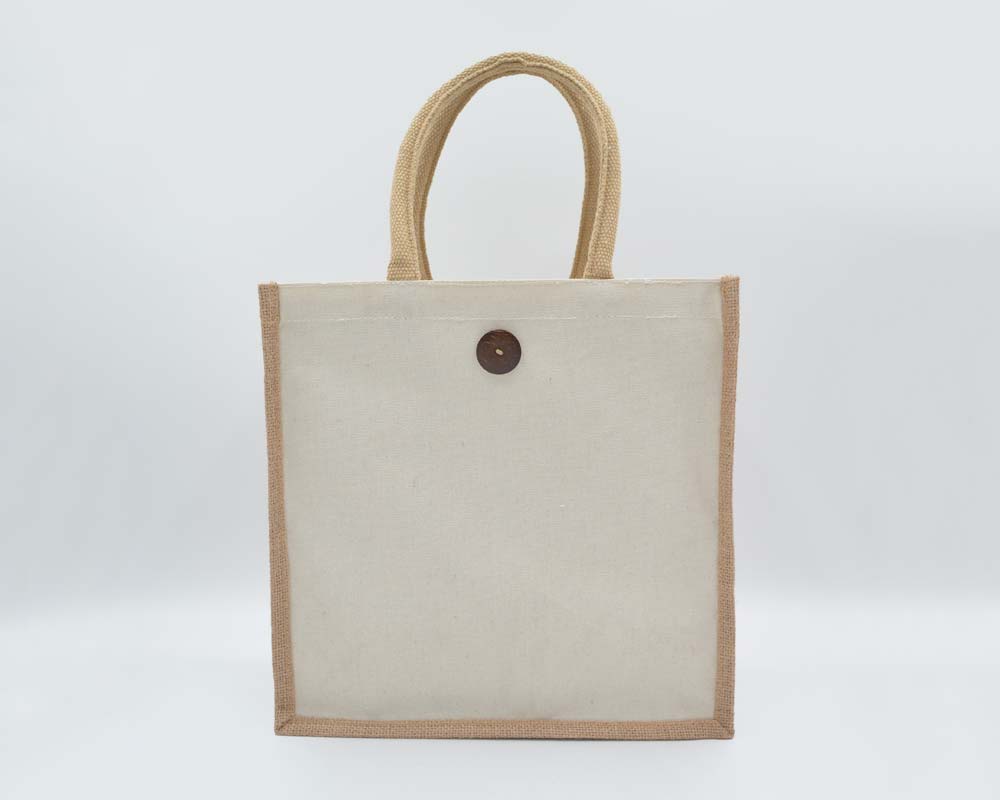 Jute/Canvas Bags (Multicolor) - Creamy