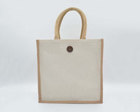 Jute/Canvas Bags (Multicolor) - Creamy