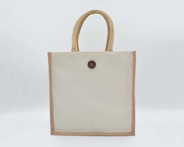Jute/Canvas Bags (Multicolor) - Creamy