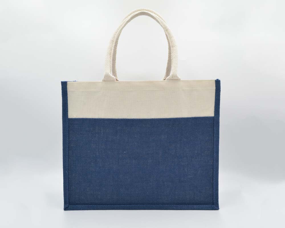 Jute/Canvas Bags (Multicolor) - Navy