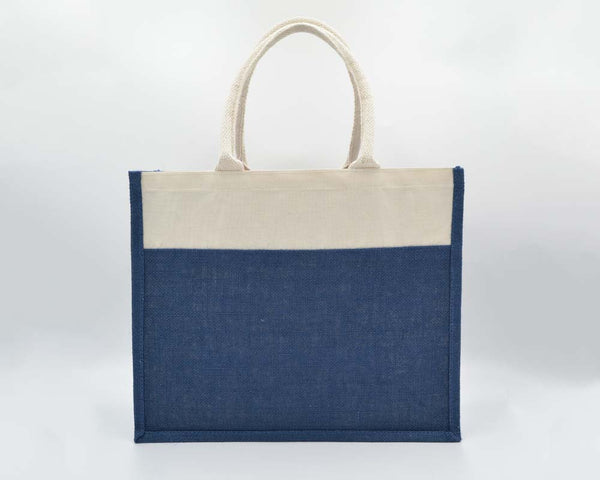 Jute/Canvas Bags (Multicolor) - Navy