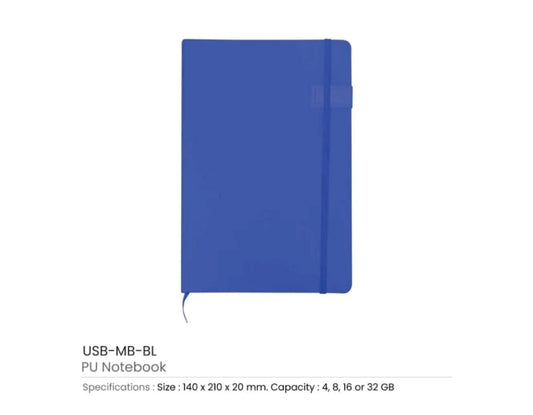 A5 PU Leather Notebook USB