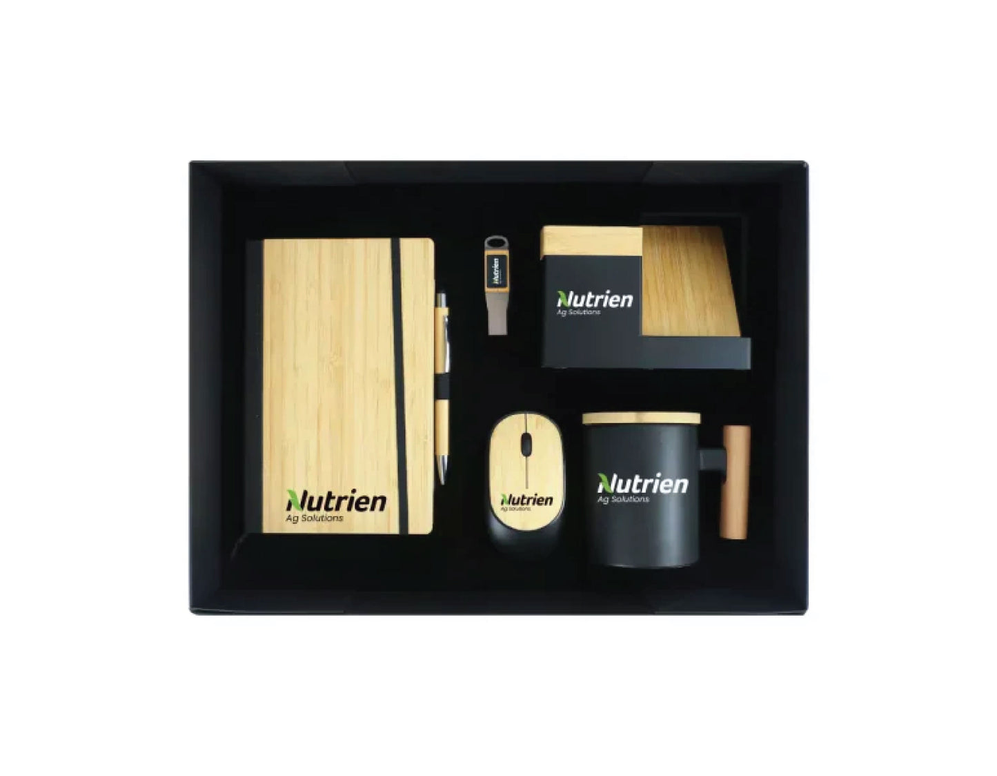Bamboo Pen Holder with Wireless Charger