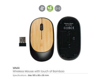 Wireless Mouse with Touch of Bamboo - view 3