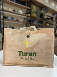 Jute Natural With Button 41x33x15