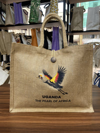 Jute Natural With Button 41x33x15