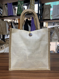 Jute/Canvas Bags (Multicolor) - Creamy