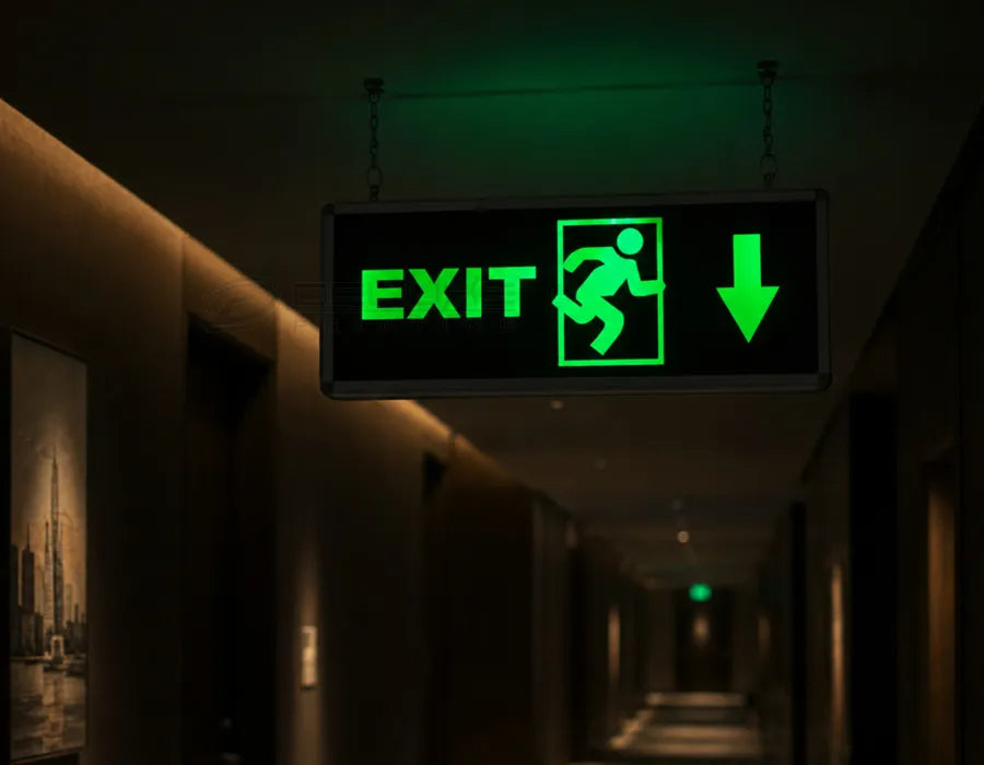 Glow in the Dark Safety Sign