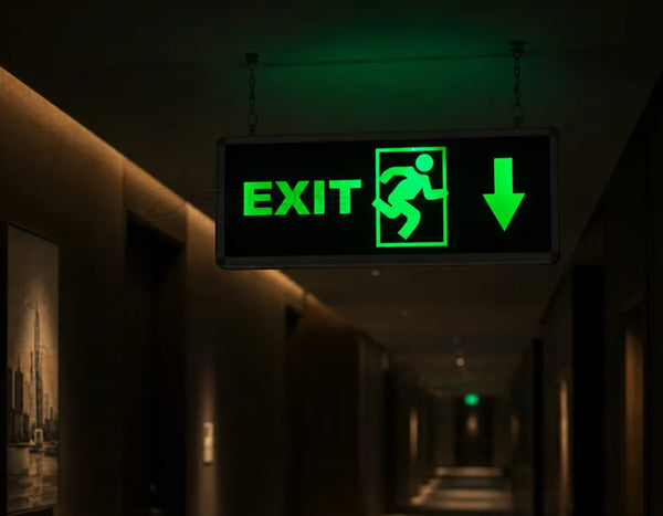 Glow in the Dark Safety Sign