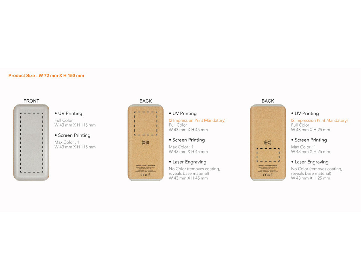 Teho Wheat Straw + Cork Power Bank - view 2