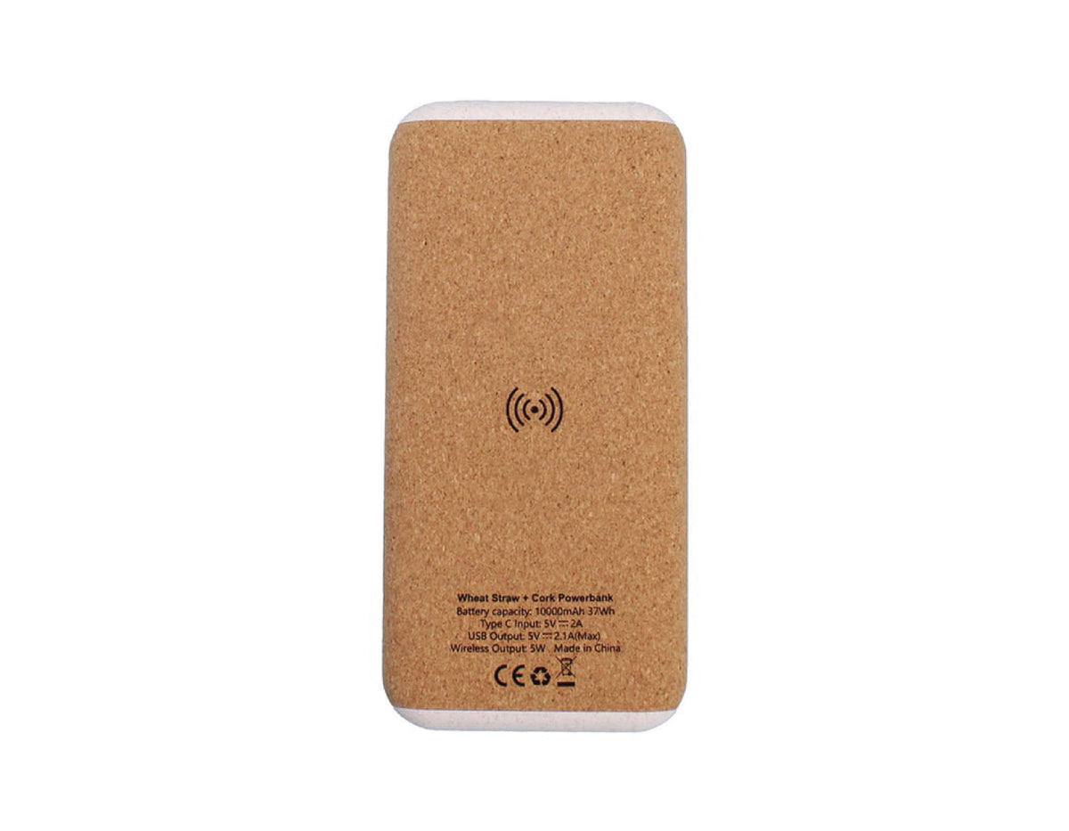 Teho Wheat Straw + Cork Power Bank