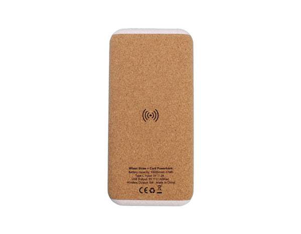 Teho Wheat Straw + Cork Power Bank