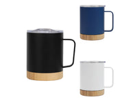 Hydro bamboo Base Stainless Steel Mug