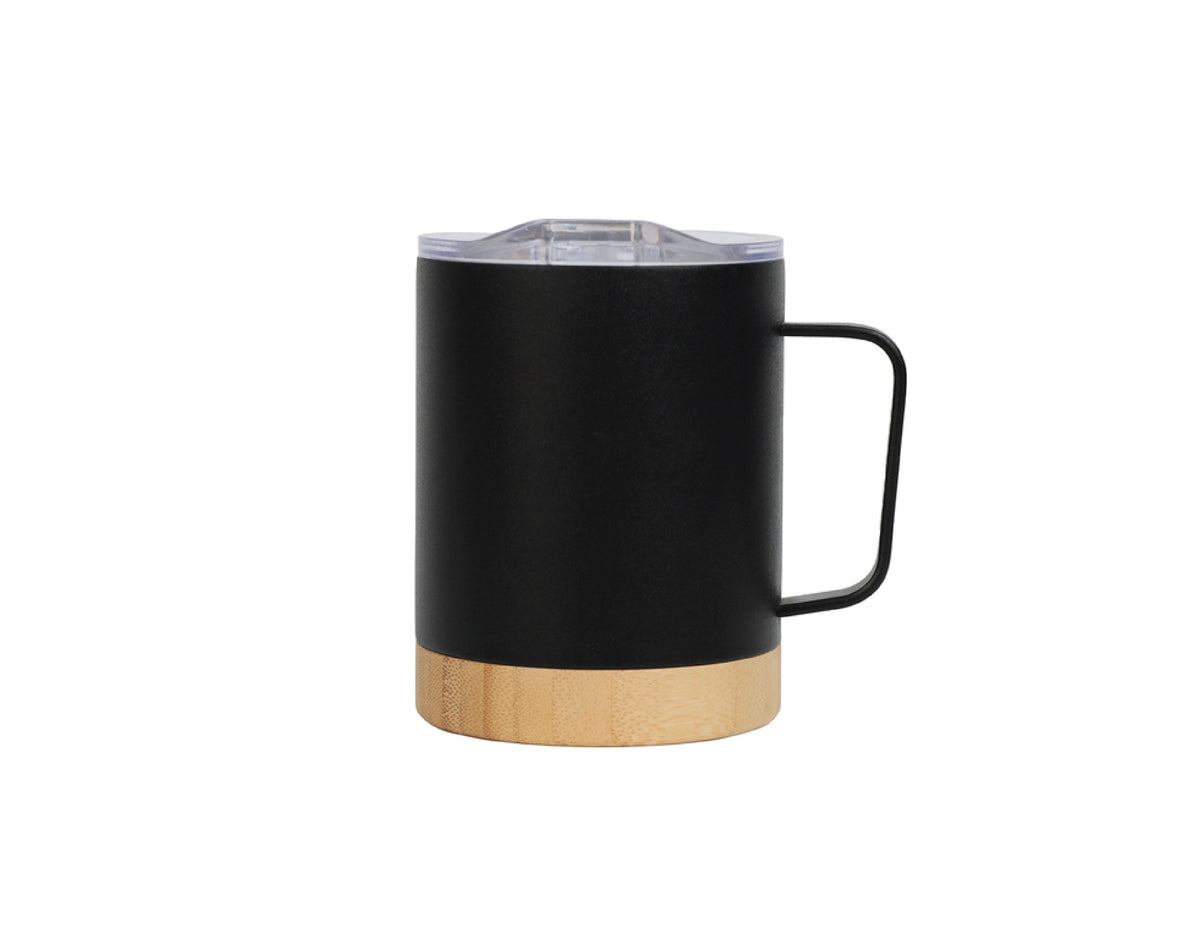 Hydro bamboo Base Stainless Steel Mug - view 2