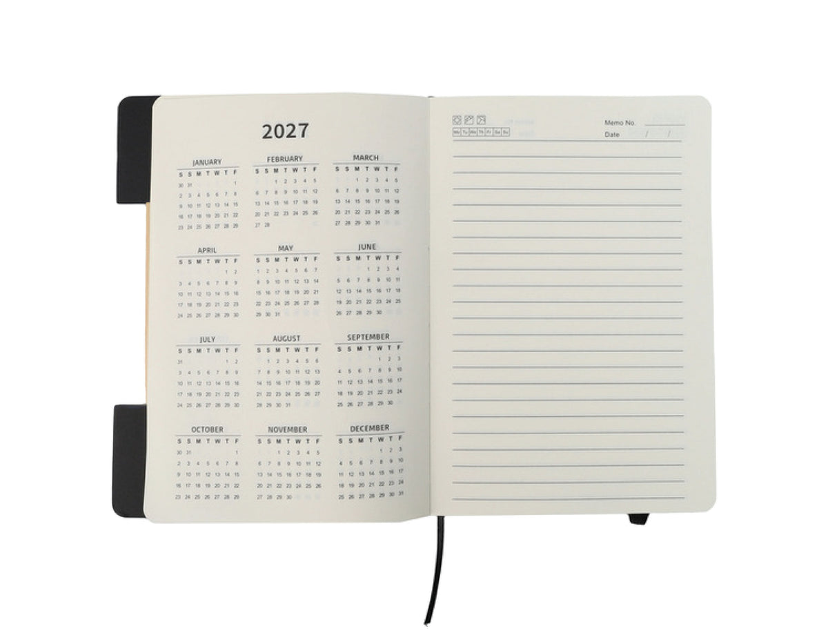 Gazette Felt Bamboo Notebook, Black - view 4