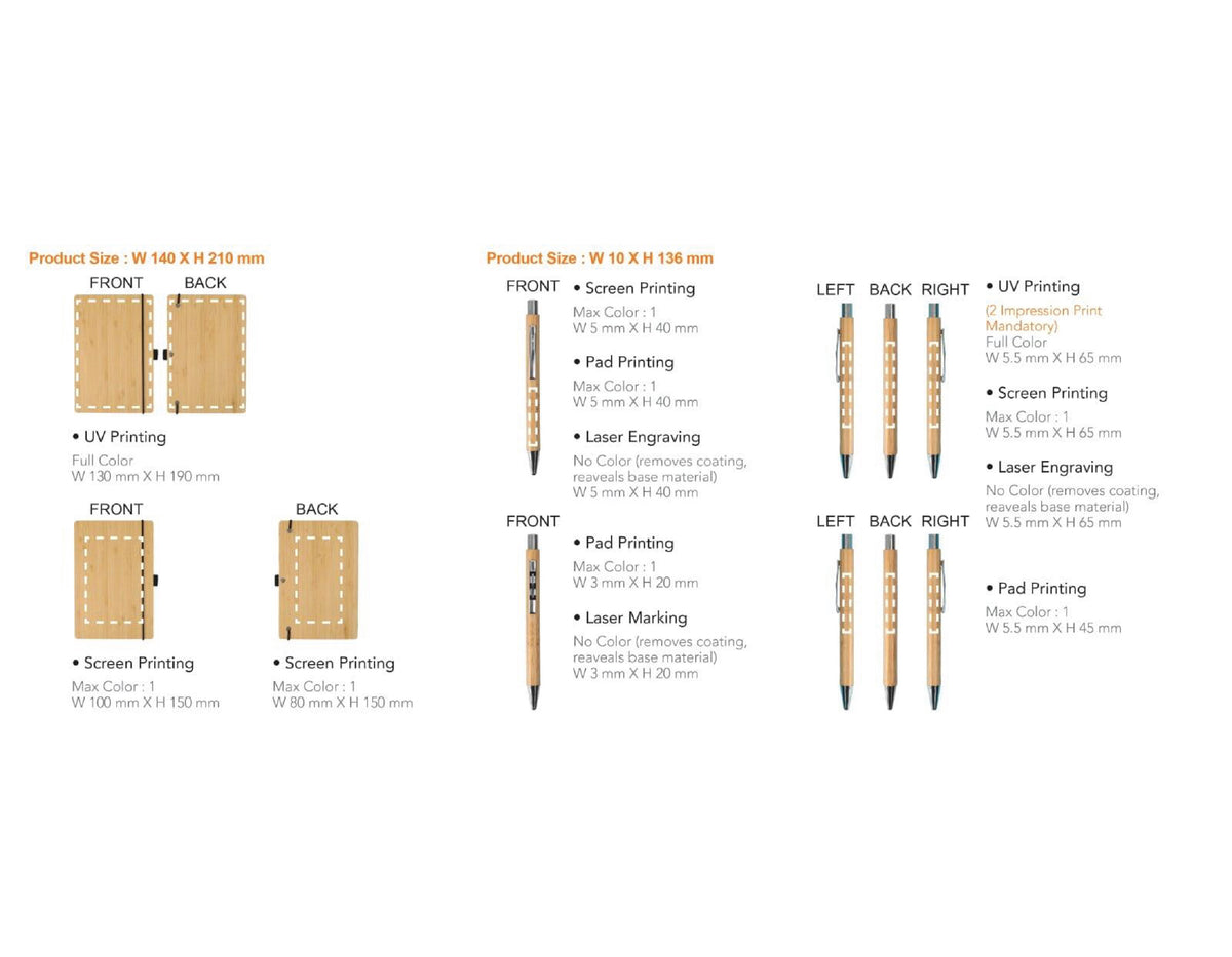 Filofax Bamboo Notebook Set - view 2