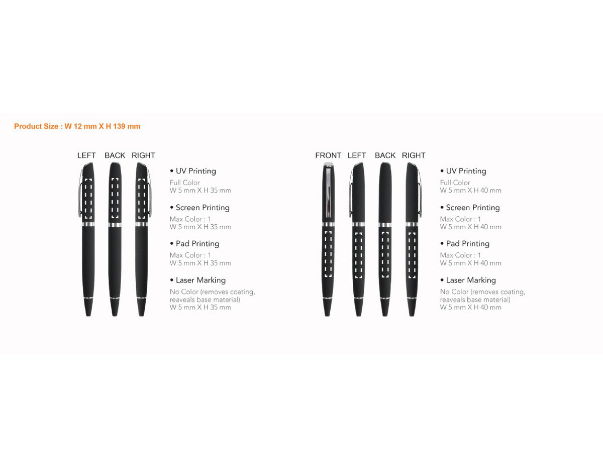 Tomes Metal Ball Pen, Grey - view 2