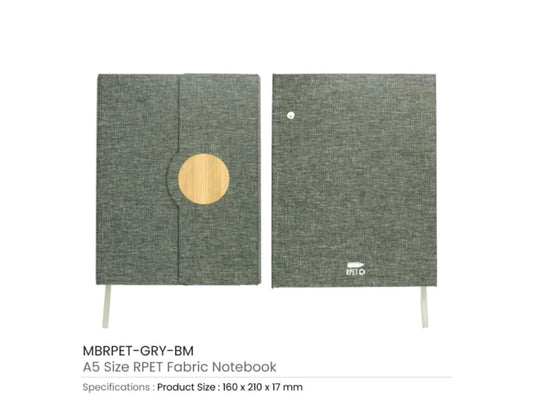 RPET Fabric Hard Cover Notebook