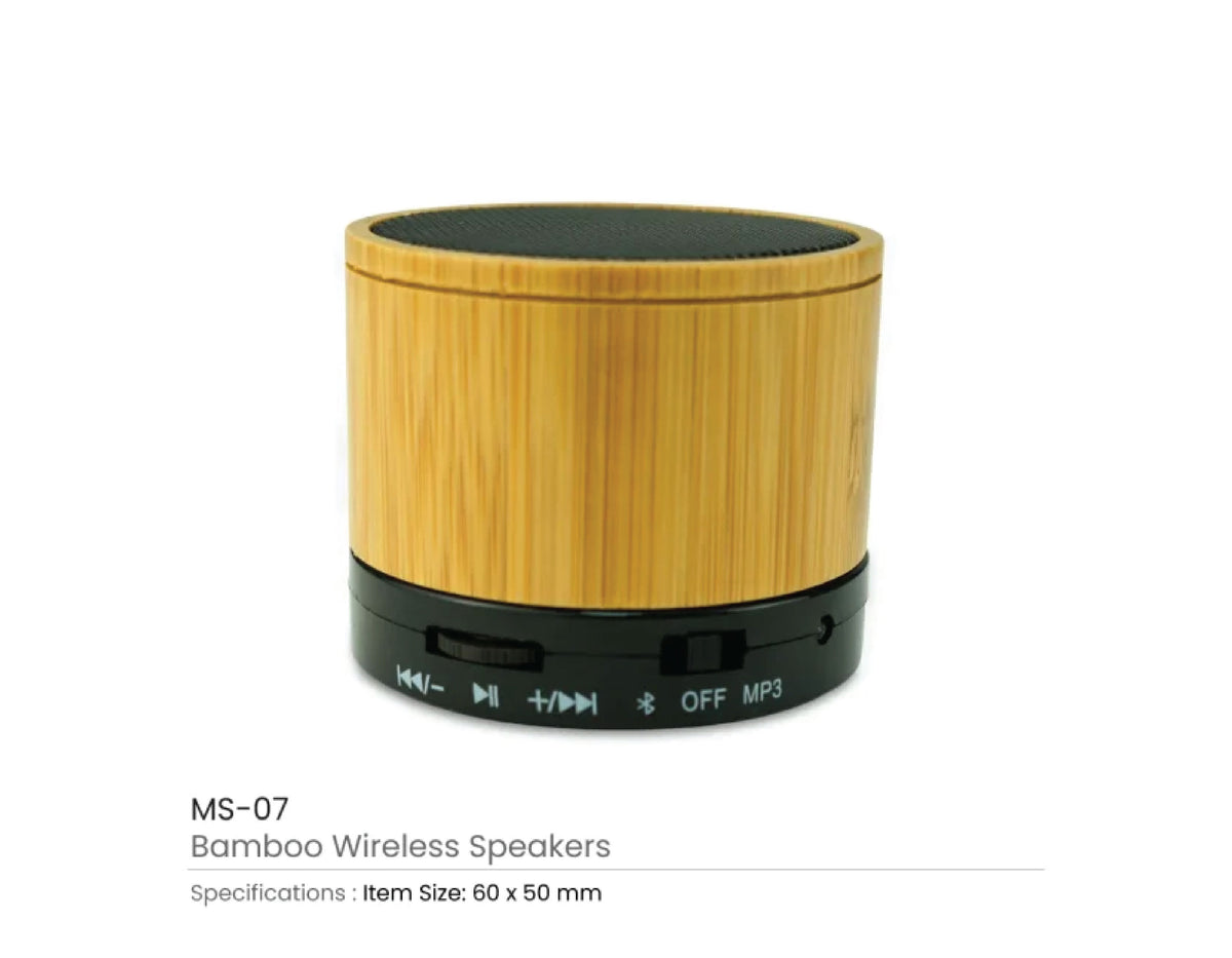 Bamboo Bluetooth Speaker - Rounded