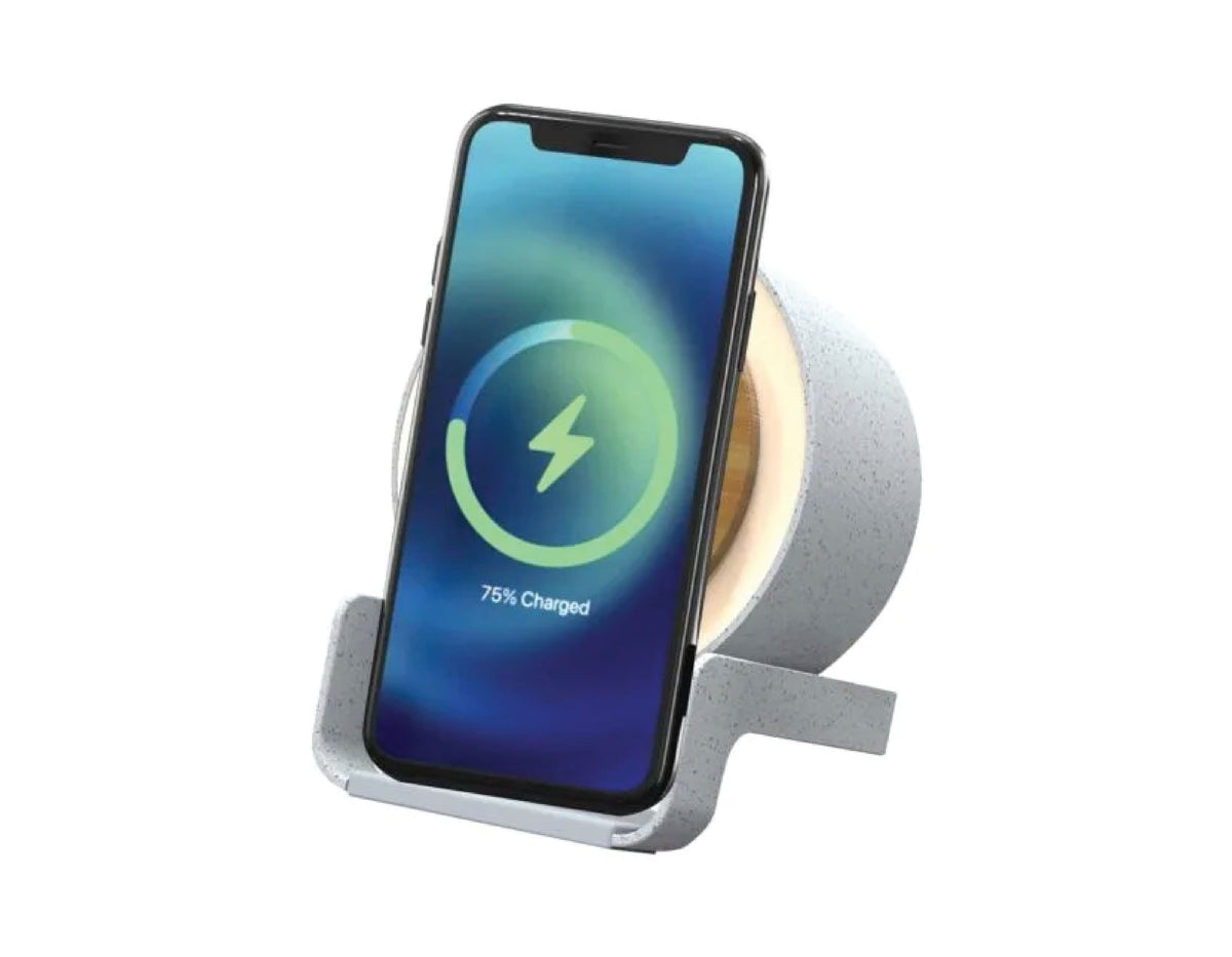 Wheat Straw Bamboo BT Speaker Wireless Charging - view 4
