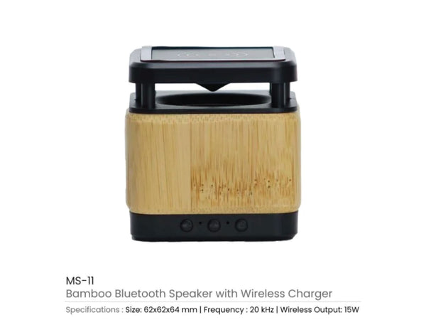 Bamboo BT Speaker 15 W Wireless Charger