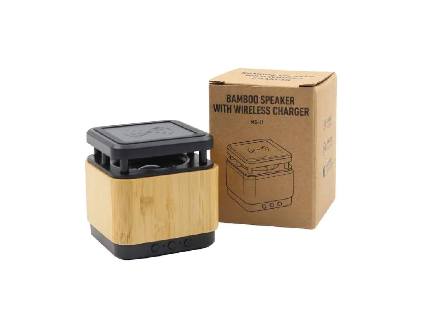Bamboo BT Speaker 15 W Wireless Charger