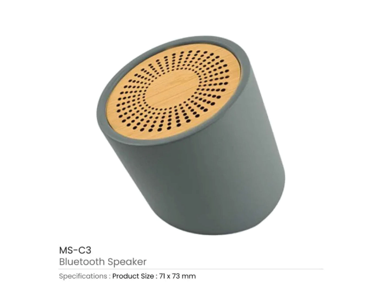 BT Speaker Bamboo & Limestone