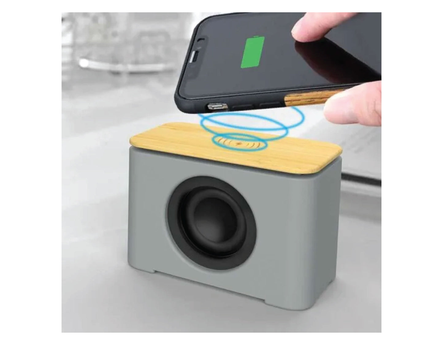BT Speaker Bamboo & Limestone