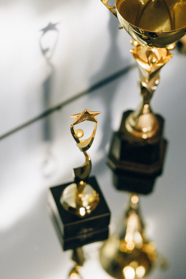 Crystal award trophy