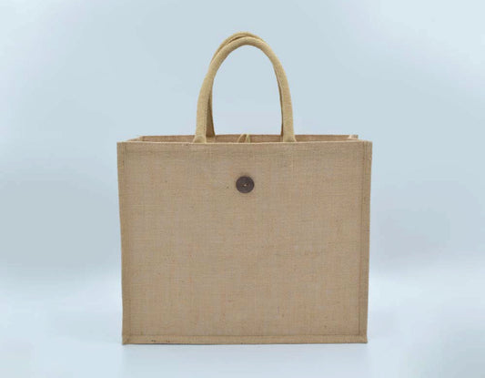 Jute Natural With Button