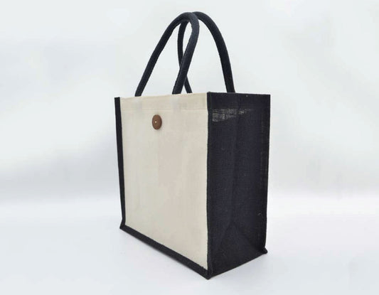 Jute/canvas Bags with Button