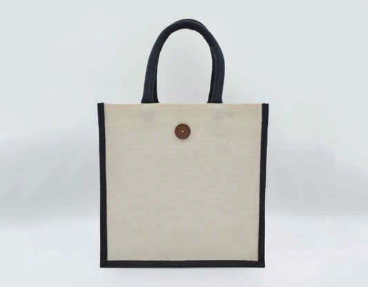 Jute/canvas Bags with Button