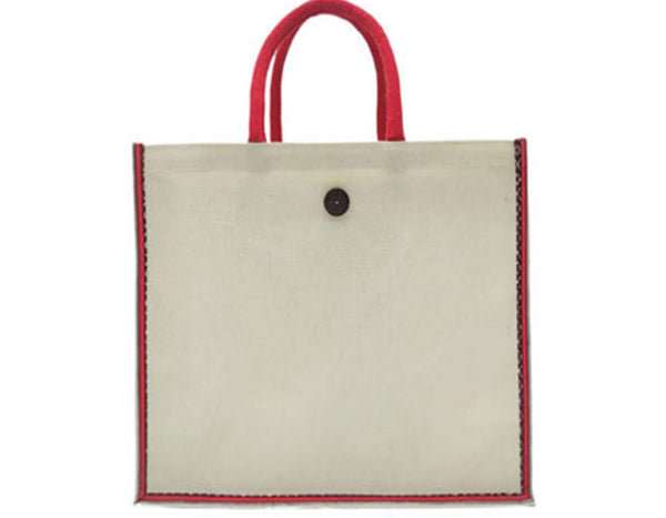 Jute/Canvas Bags with Print - 30 X 30 X 15
