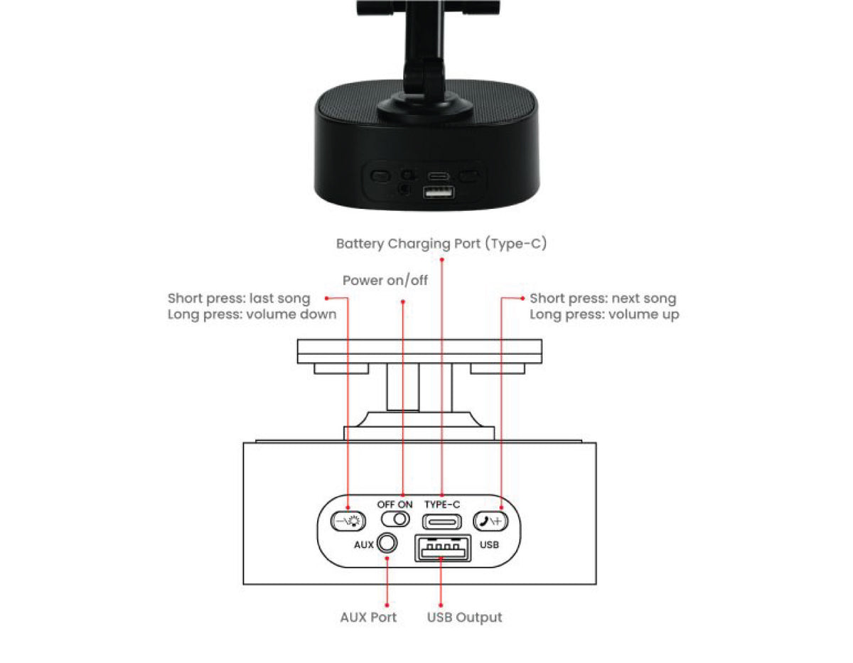 Wireless Charger BT Speaker - view 2