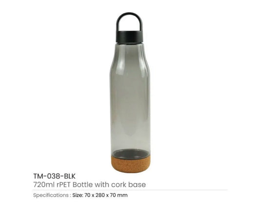 rPET Bottle w/ Cork Base