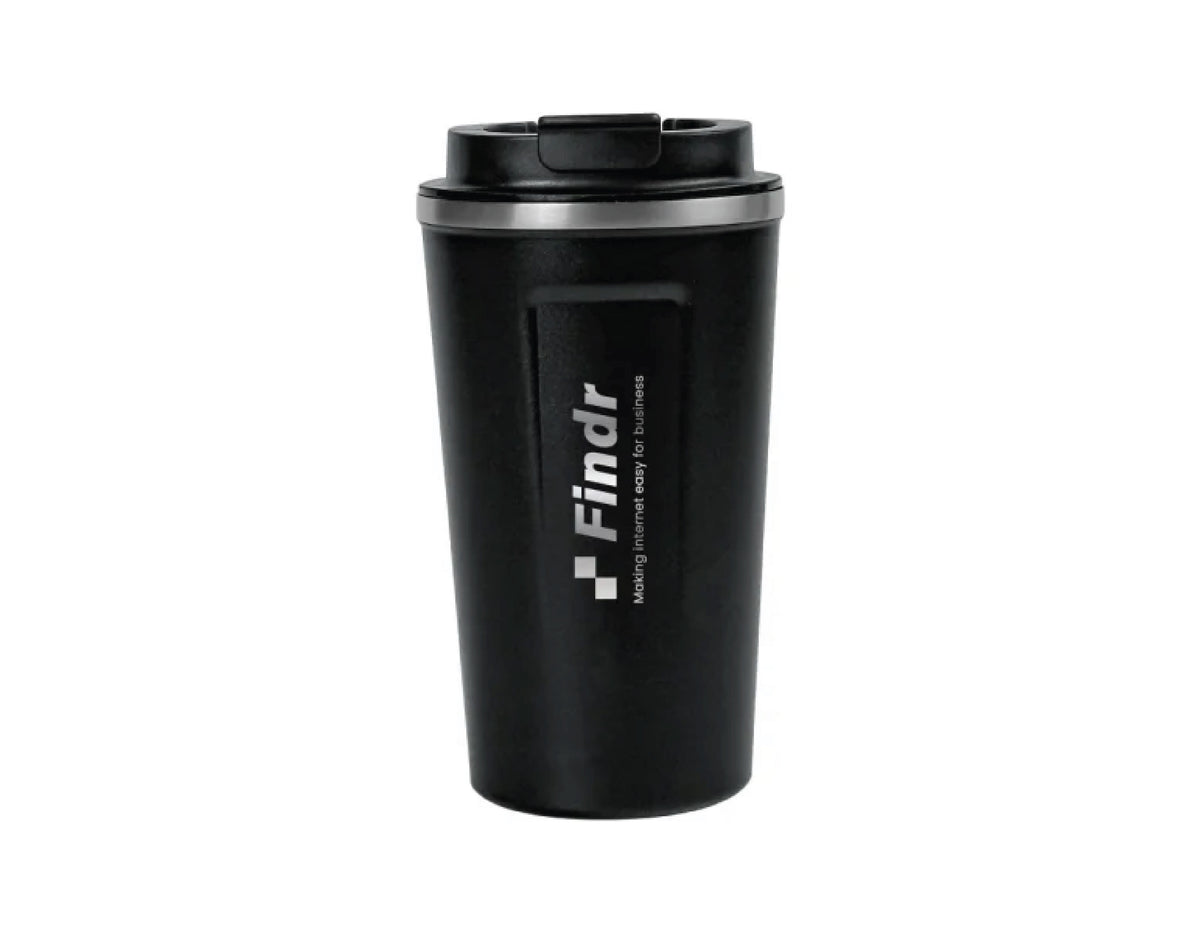 Flip-top SS Tumbler LED Temp Display