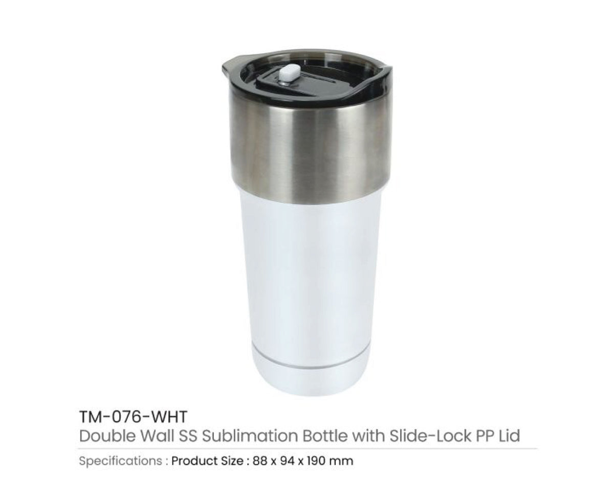 Double Wall SS Bottle 591ml - Black