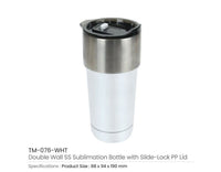 Double Wall SS Bottle 591ml - Black