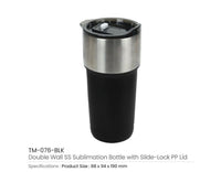 Double Wall SS Bottle 591ml - Black